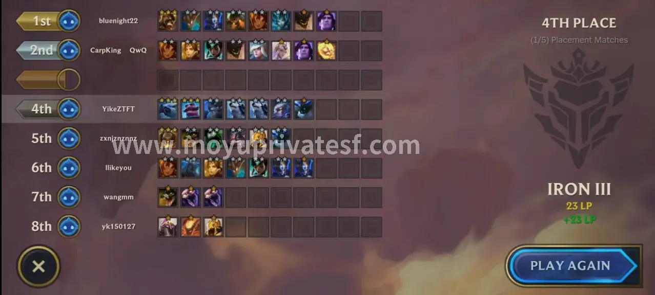 魔域角色加点示例